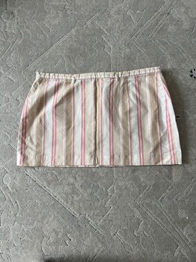 GAP Pink and Cream Striped Mini Skirt